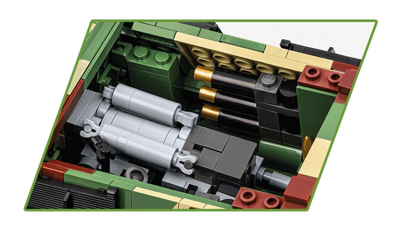 COBI 2580 Standardversion Jagdtiger Innenausstattung