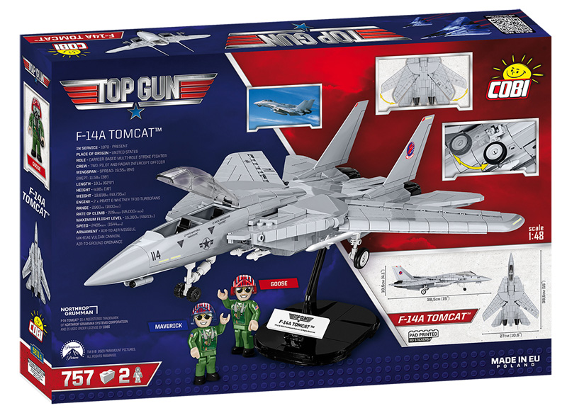 COBI Top Gun 5811A Tomcat Box Rückseite