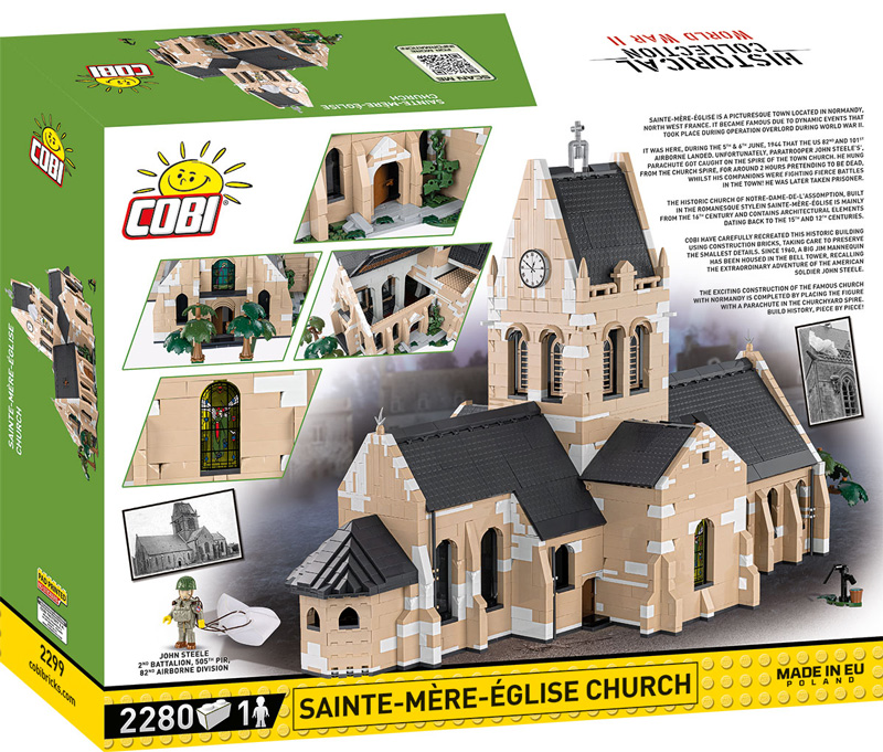 COBI 2299 Sainte-Mere-Eglise Kirche Box Back