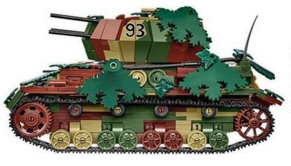 COBI 2593 Flakpanzer IV Wirbelwind Executive Edition Seitenansicht