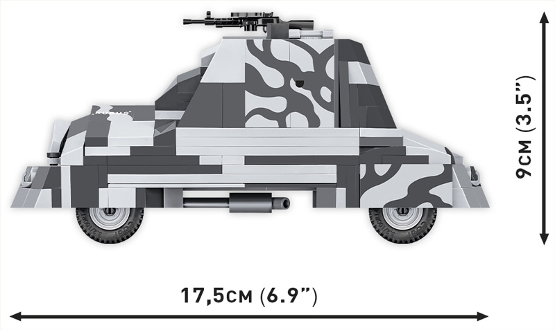 COBI Warschauer Aufstand Kubus 3114 Detail Maße