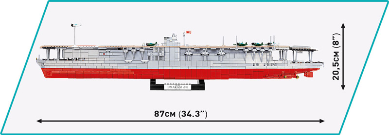 COBI 4851 Akagi Seitenansicht Maße