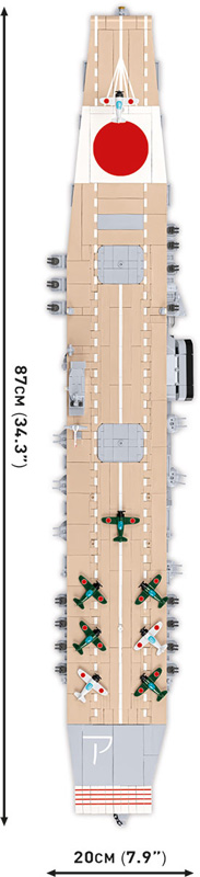 COBI 4851 Akagi Draufsicht Maße