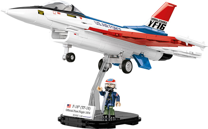 COBI 5892 F-16 (YF-16) First Flight 1974 Set mit Display