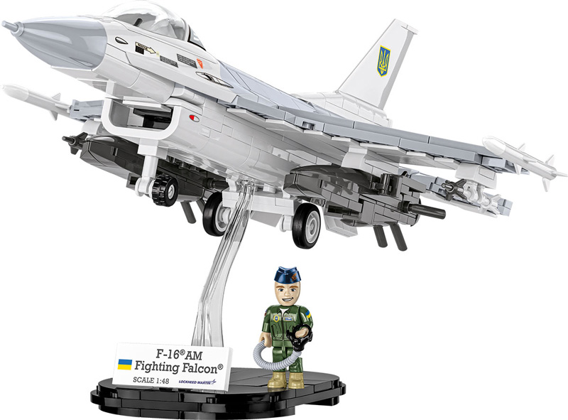 COBI 5893 F-16 Fighting Falcon Ukraine Set auf Display