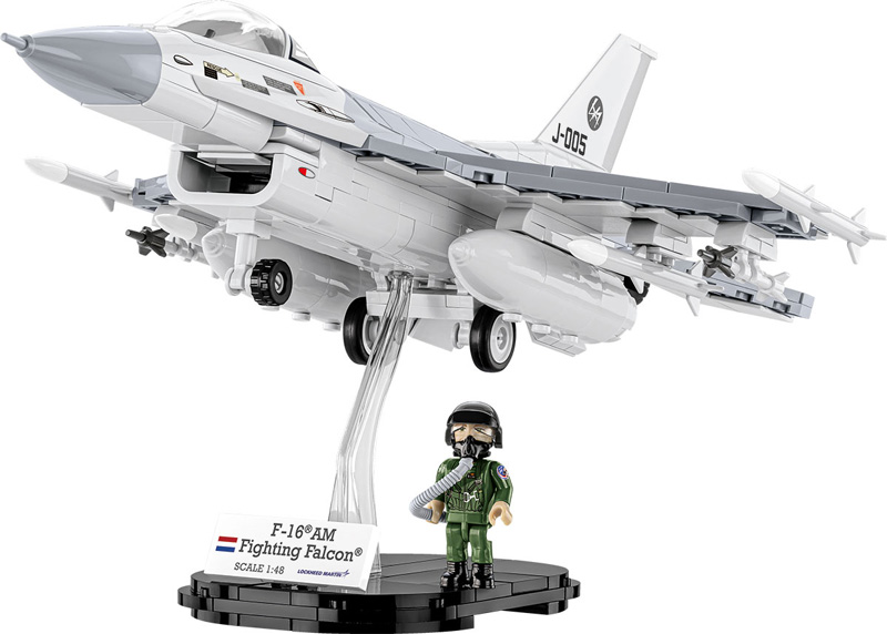 COBI 5896 F-16 Fighting Falcon Niederlande Set auf Display