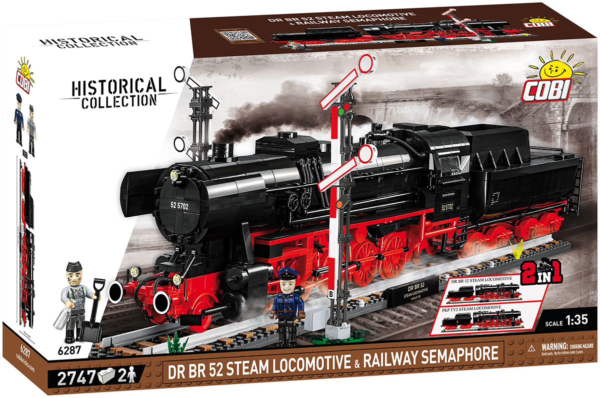 DR BR 52 Steam Locomotive & Railway Semaphore