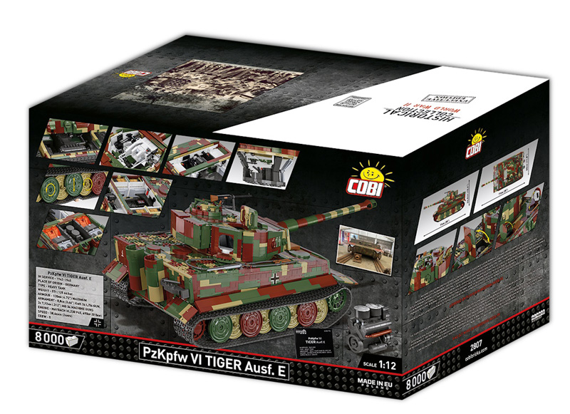 COBI 2807 Panzer VI Ausf. E 1:12 Box Back