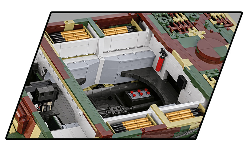 COBI 2807 Panzer VI Ausf. E 1:12 Innenleben