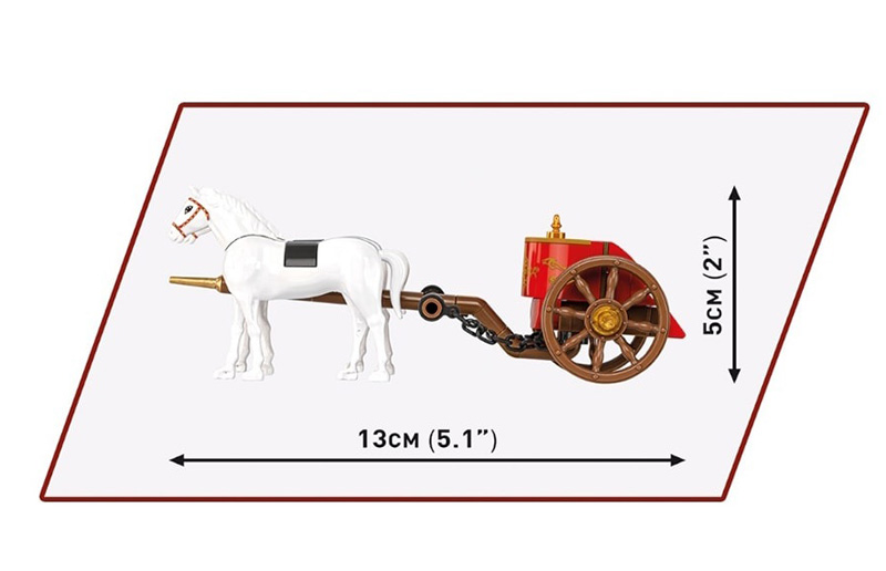 COBI Imperium Romanum Roman Chariot 20069 Set Maße