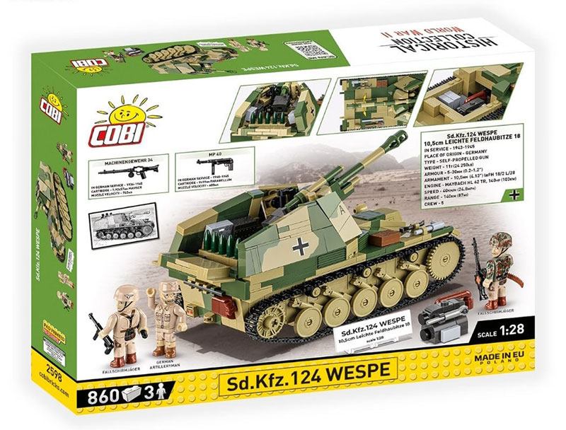 COBI 2598 Sd. Kfz 124 Wespe Executive Edition Box