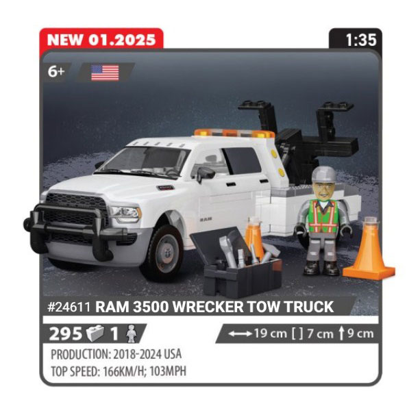 COBI RAM 3500 Wrecker Tow Truck 24611