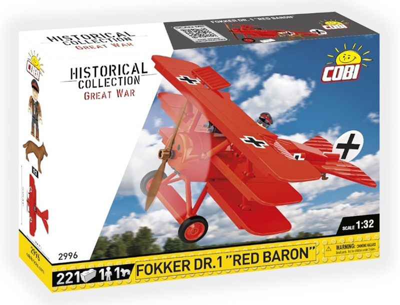 COBI 2996 Fokker DR. 1 Roter Baron Box