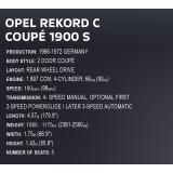 COBI 24344 OPEL Rekord C Coupe Executive Edition