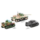 COBI 2740 3er Tank Set: Panzer I + Valentine IX + Renault R35