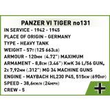 COBI 2588 Panzer VI Tiger I no 131