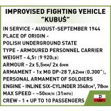 COBI 3114 Armored Vehicle ,,Kubus Warsaw Uprising