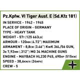 COBI 3124 PzKpfw VI Tiger Ausf. E